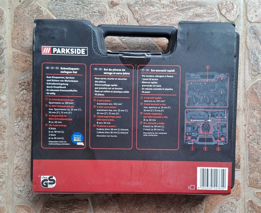 Parkside комплект стеги 16 бр