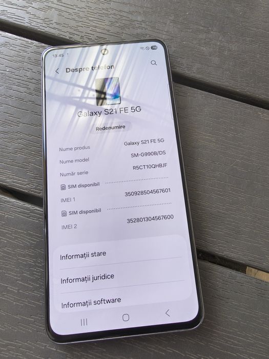 Vând Samsung s21 FE 128Gb / 6Gb - ireprosabil