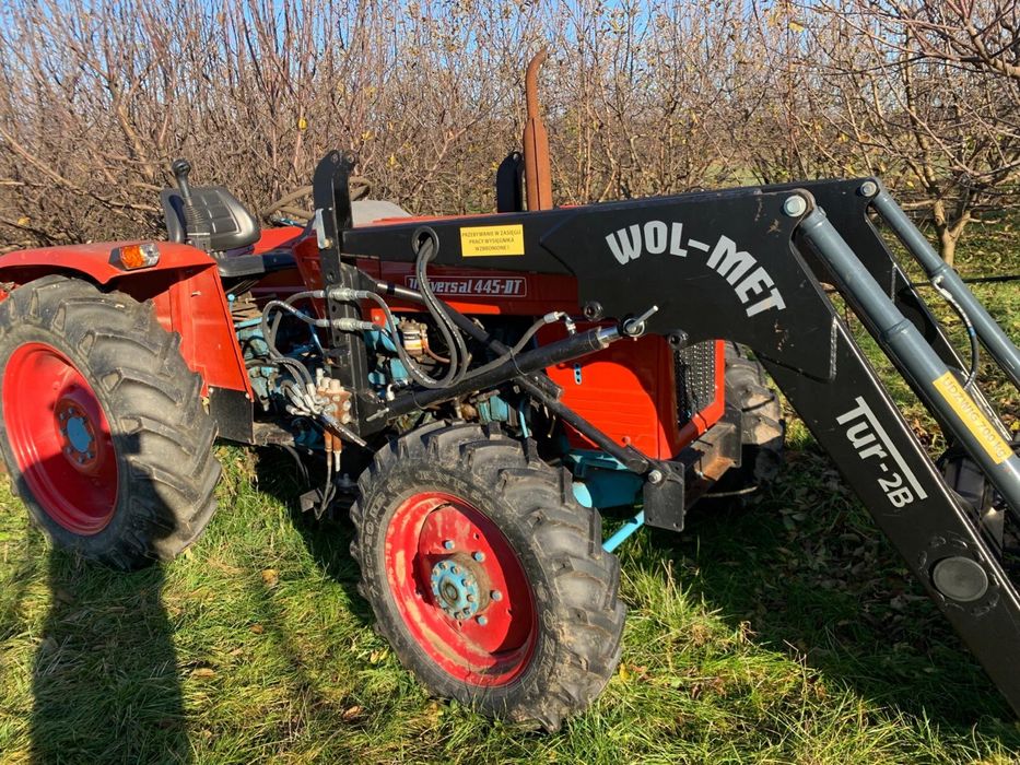 Tractor 445 cu cupă nouă, plug 2 brazde 10 500€ negociabil