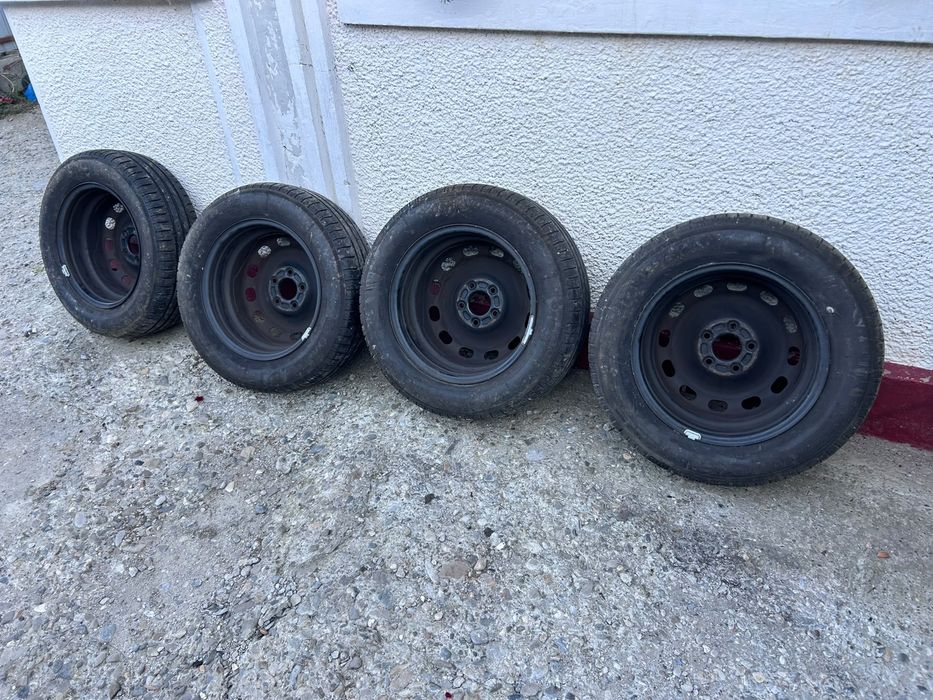 Set 4 jante otel  Ford – R15 | 5x108 | ET 52.5 cu anvelope 195/65 R15 Michelin  Energy - foarte bune