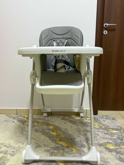 Scaun de masă Krausman Stone Plus Grey – reglabil, stare foarte bună