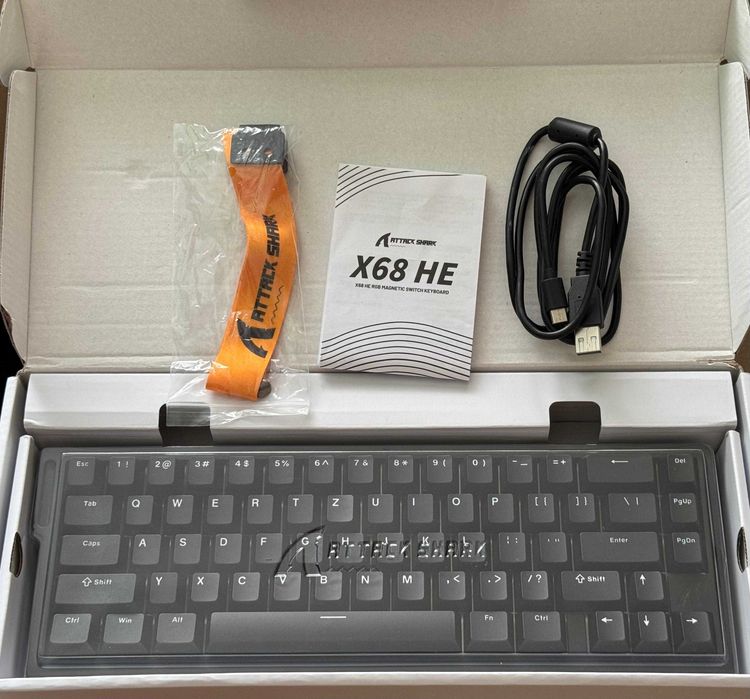 Tastatura Gaming ATTACK SHARK X68 HE Rapid Trigger - Magnetic Switch