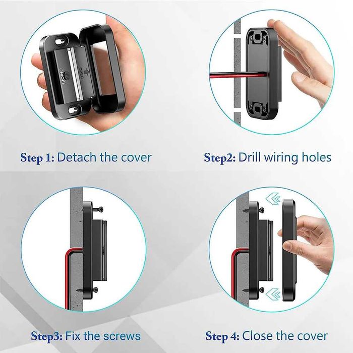 Панел за вграждане с 1 бутон ON/OFF с Type-C и USB входове