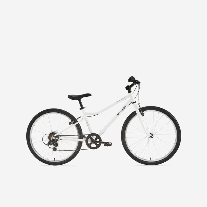Bicicletă polivalentă Riverside 100 24" alb - (SecondHand) Decathlon