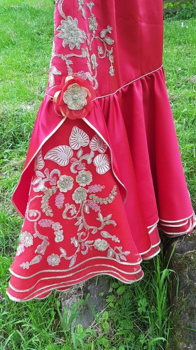 Rochie tip sirenă, roșie