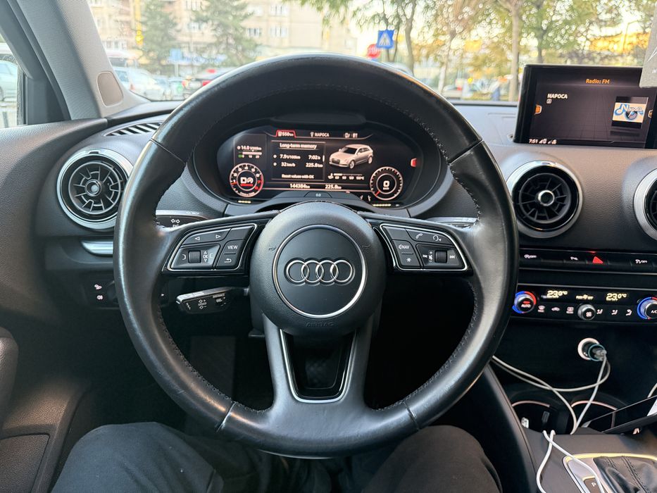 Volan 3 spite din piele cu comenzi AUDI A3/A4/A6/ Q2/Q3/Q5