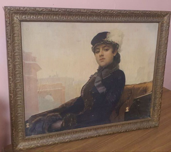 Картина  винтажная