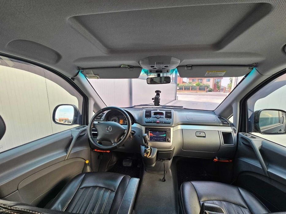 MERCEDES Vito 120 Mixt 2009 Autoutilitara N1 6 locuri+marfa 3.0CDi 204 CP E4 CutieAut clima piele navi, recent adus