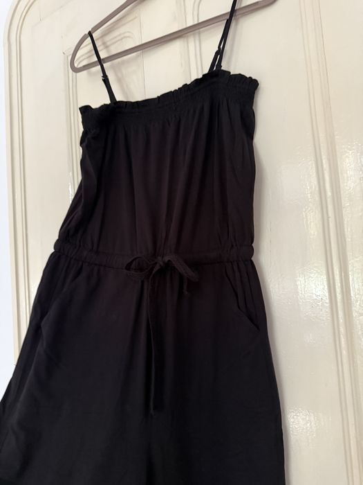 Salopeta neagra din bumbac organic, S