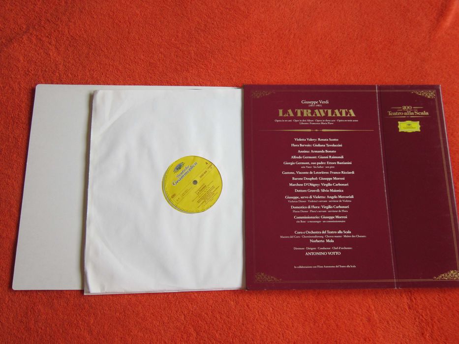 vinil rar La Traviata Verdi, Antonino Votto 200 ani Teatro Alla Scala