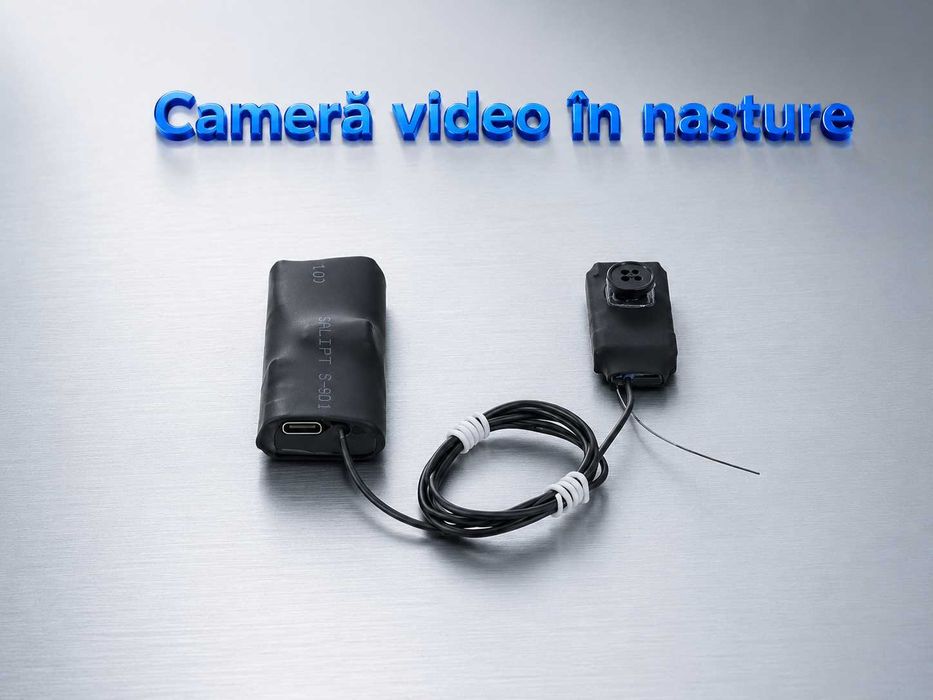 Camera Video in Nasture cu Casca de Copiat Fara Telefon - Casti Copiat