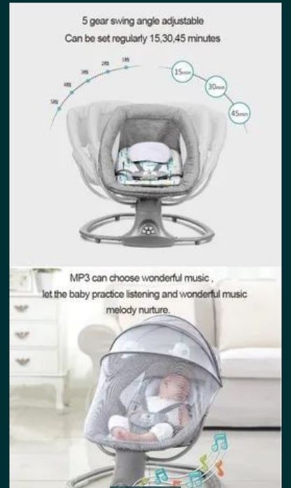 Доставка бесплатная, Электронный качели- шезлонг для детей