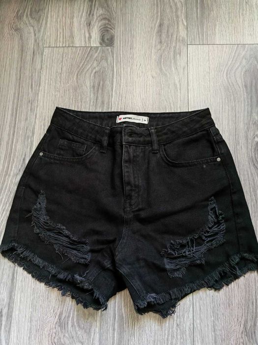 Blugi scurti cu talie inalta - Koton