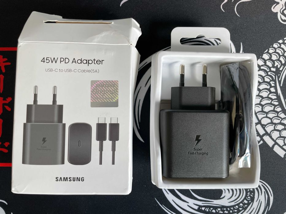Incarcator Samsung 45W + cablu 5A, Ultra Fast Charging, nou, sigilat
