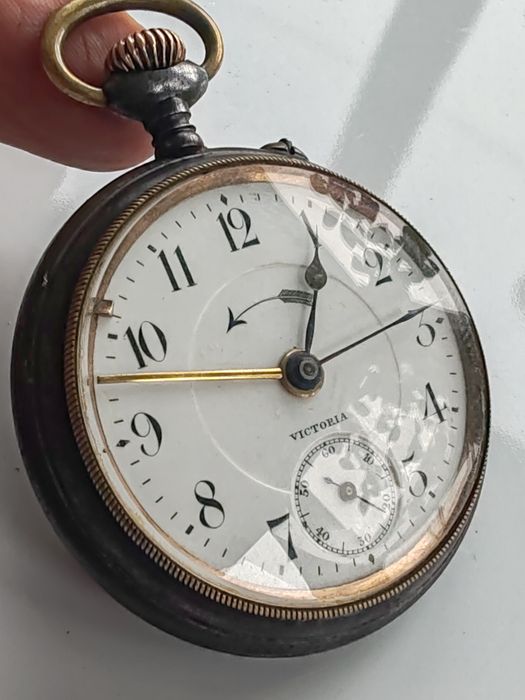 Ceas de buzunar Victoria cu Alarma 51 mm Funcționează Impecabil!