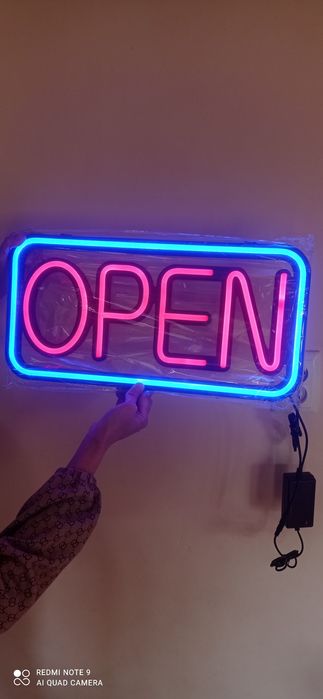 Tablichka Open Ochiq Otkrito Coffe