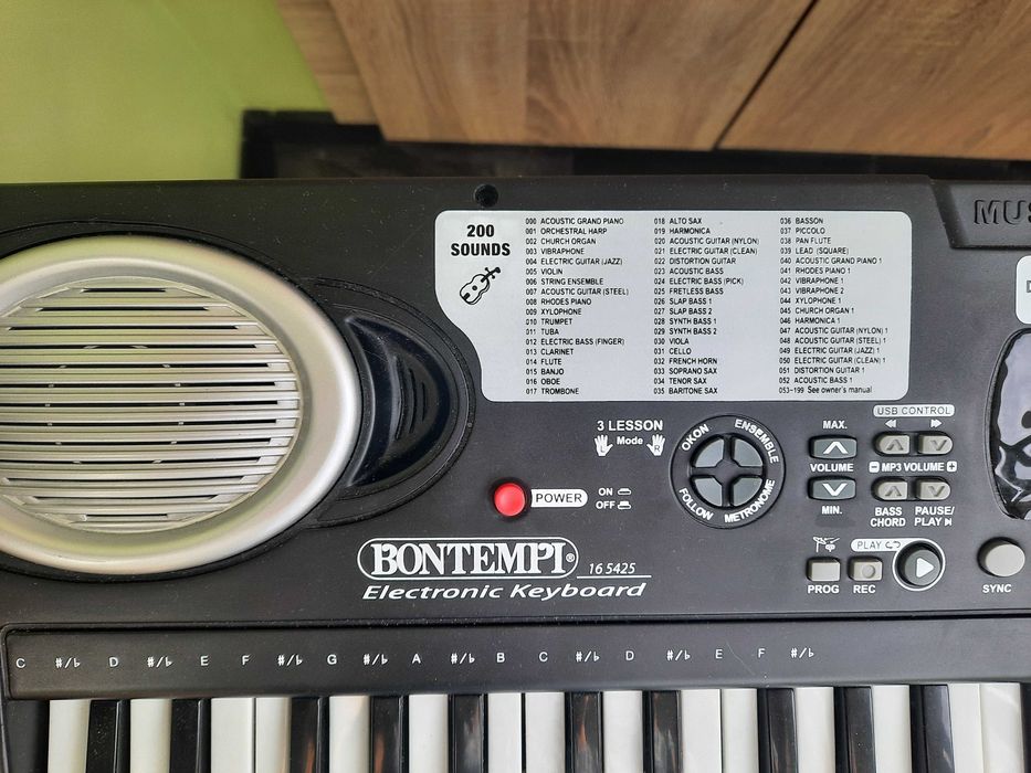 Електронен синтезатор, 54 клавиша, йоника, детско пиано