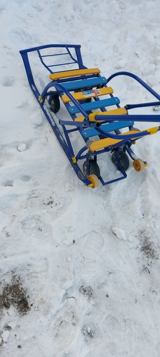 Санка выдвижное колёсами