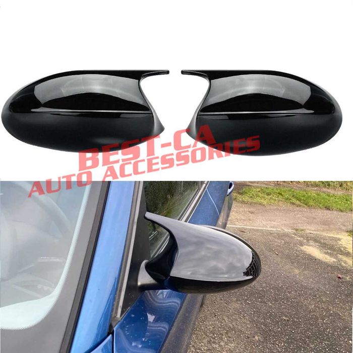 Капаци огледала със щипки черен пиано лак Batman BMW E87 E90 E91 E92