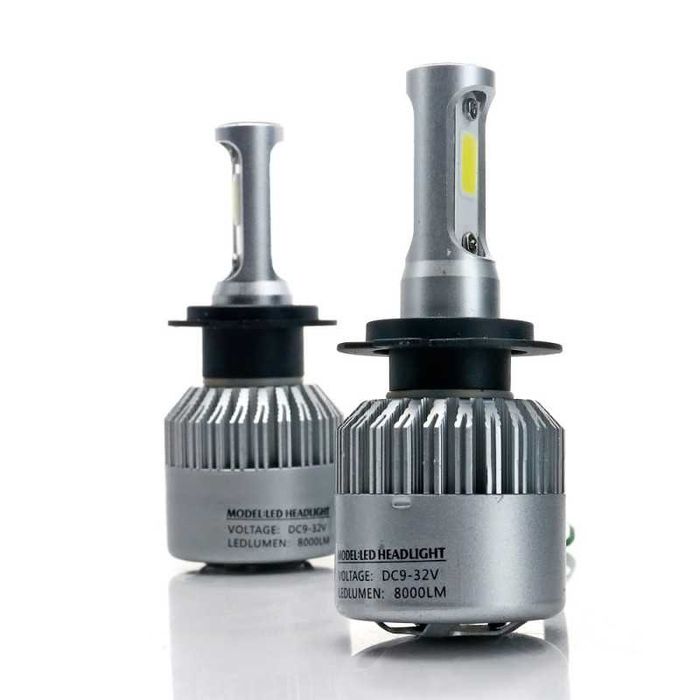 Set Becuri Led S2 H1/H3/H4/H7/H11 Becuri LED faza Scurta Lunga