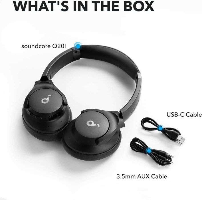 Anker Soundcore Q20i Наушники ANC до 40ч Hi-Res Audio. Есть доставка