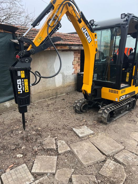 Услуги с Мини багер и хидравличен чук — влизам където голям багер не може