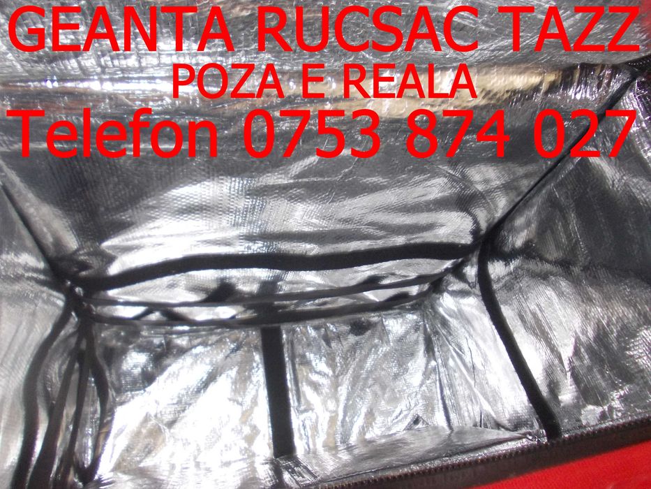 Geanta Tazz extensibila 49 Lei rucsac folosit,Livrari alimente bauturi
