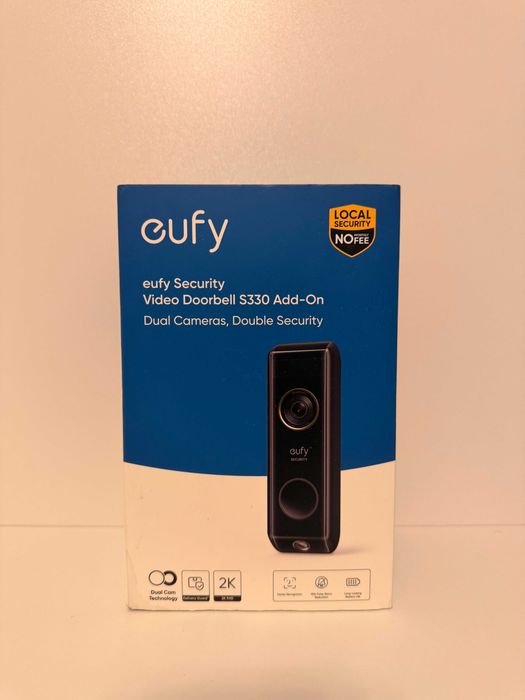 Sonerie video eufy S330 Add-On, Wireless, Dual Camera, 2K HD