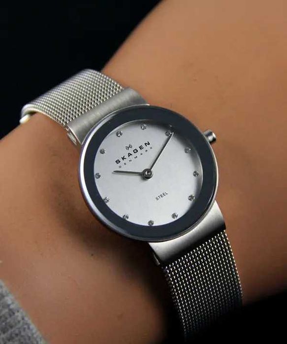 Ceas de damă Skagen Mesh 358SSSD,Quartz Argintiu,sigilat