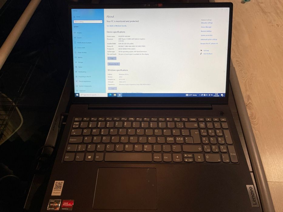 Laptop Lenovo V15 G2 ALC- Gaming 900