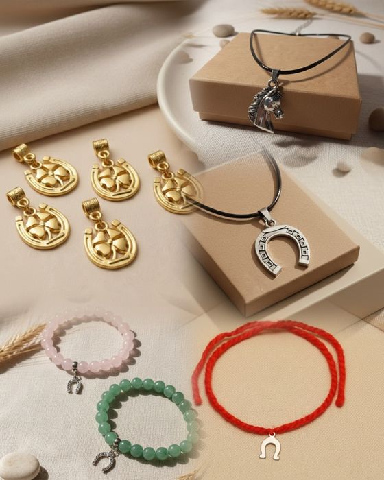 Красная нить с подковой. Новая коллекция.