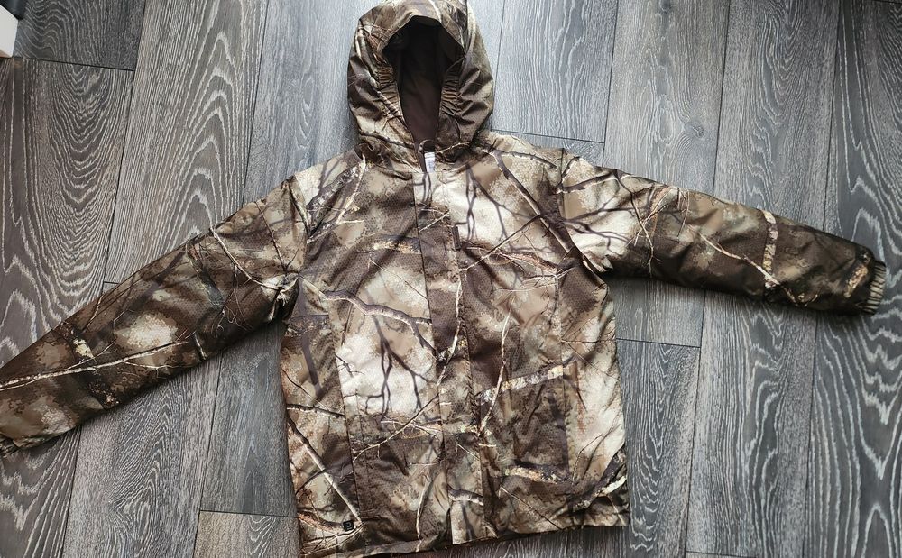 Ново камуфлажно яке Decathlon, дънки и суитчър H&m 12-13год
