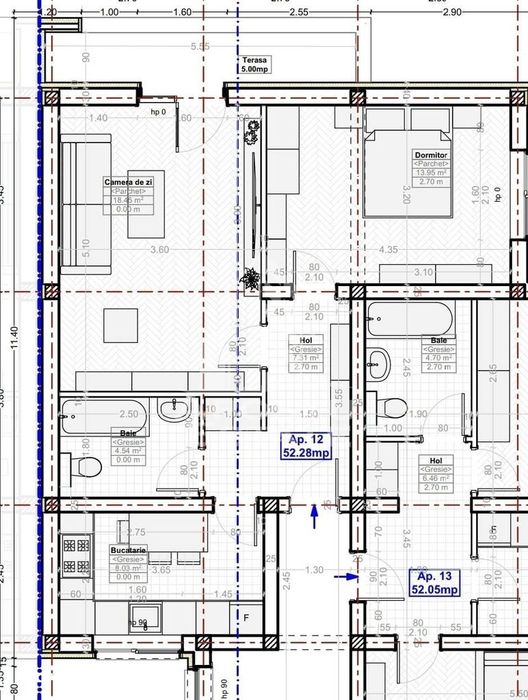 Apartament cu 2 camere, decomandat, zona Cl. Urseni