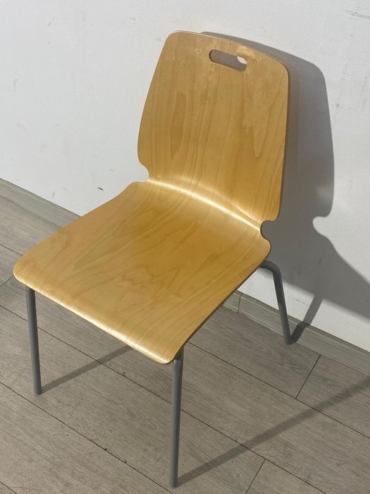 20 Buc. Scaun cu Spătar; Scaun Solid cu Structură Metalică