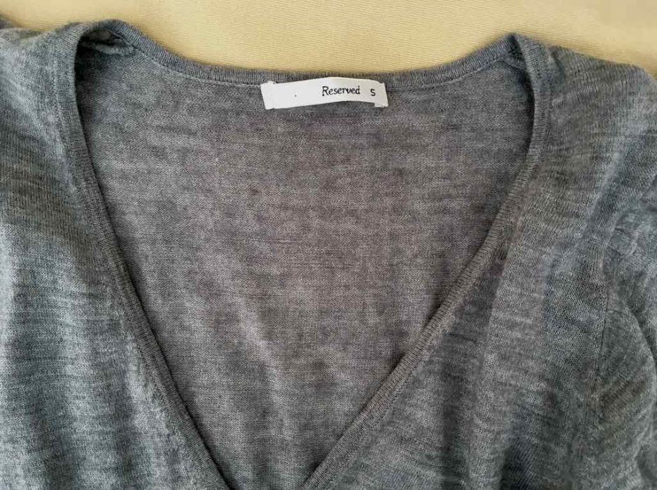 RESERVED Superba Bluza  Top Fashion/Chic Dama Gri Maneci Bufante