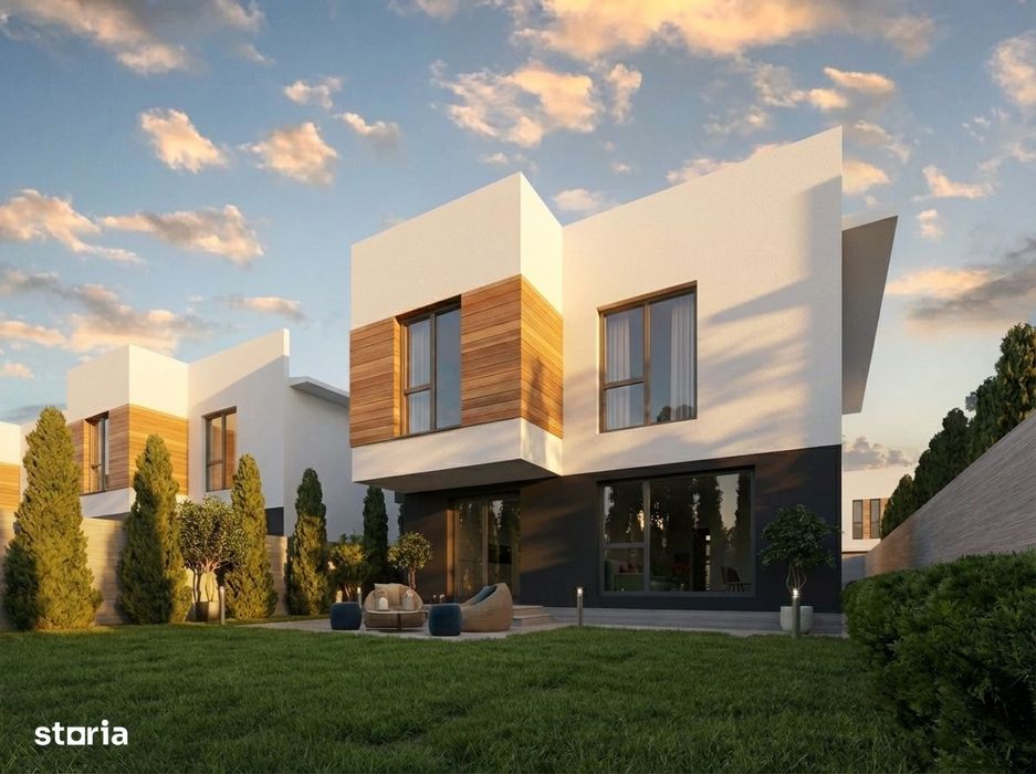 Ansamblu privat de case individuale, 5 camere, Toate utilitatile