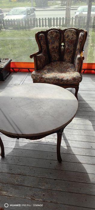 Кожен диван +два броя кресла