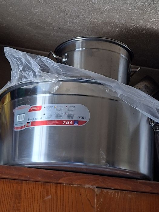 Казан с капак Rosberg R51211A60S, 62 см, 84.5 литра, Инокс