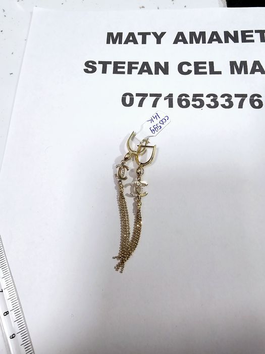 Vand cercei din aur 14 k 3.68 g cod 599