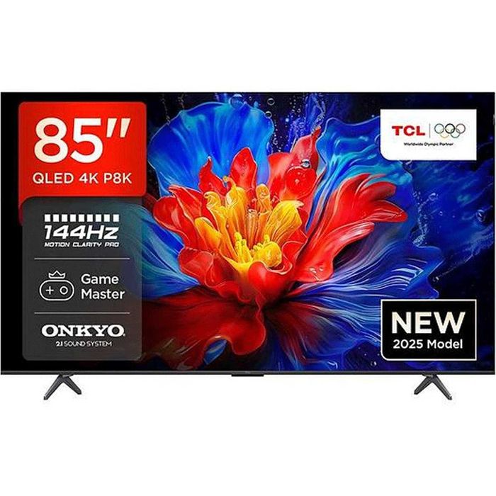 TCL 85 P8K – Новый 2025 Smart TV | Огромный экран 85" | 4K UHD HDR |