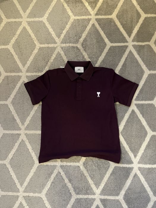 Тениска с яка Ami