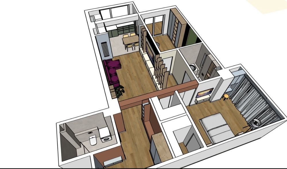 Direct proprietar- Vand urgent ap. 3 camere etaj 3- Rm.  Valcea