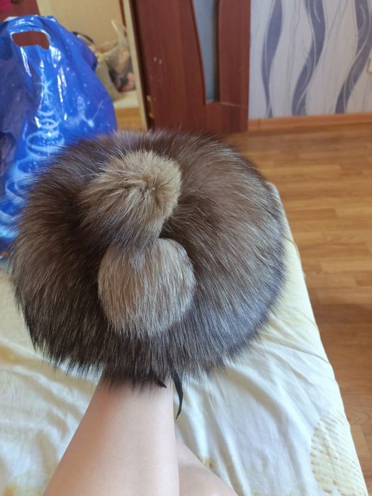 Шапка чернобурка