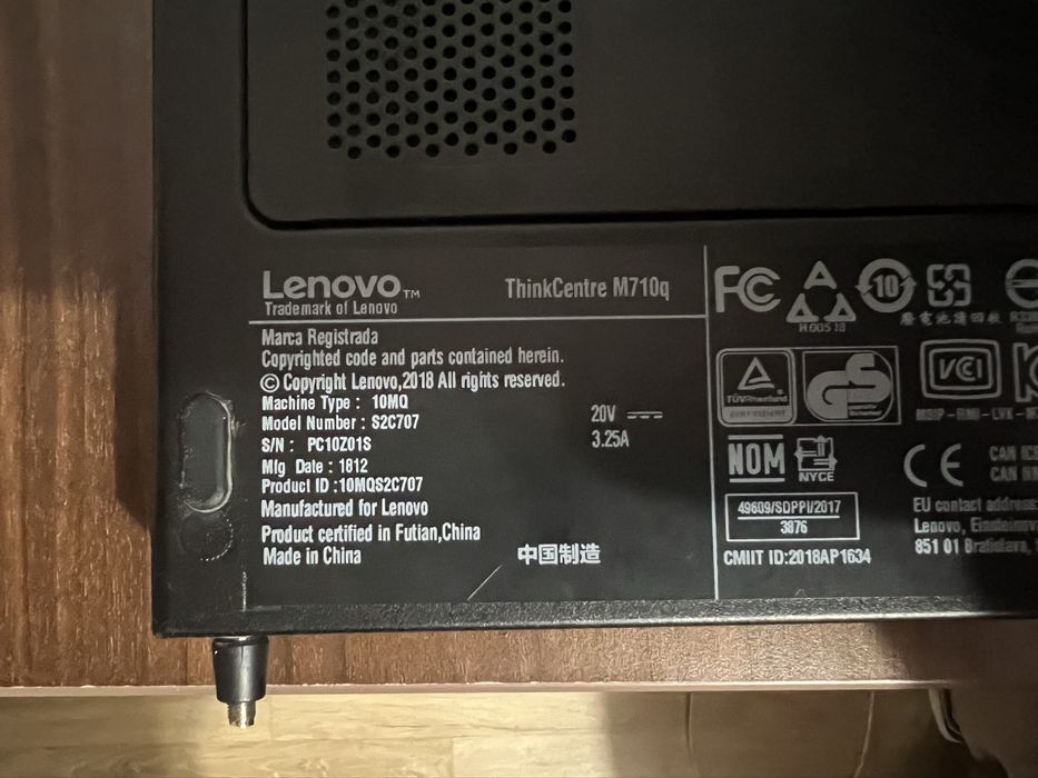 Lenovo thinkcentre M710q i5 16gb Ram mini pc