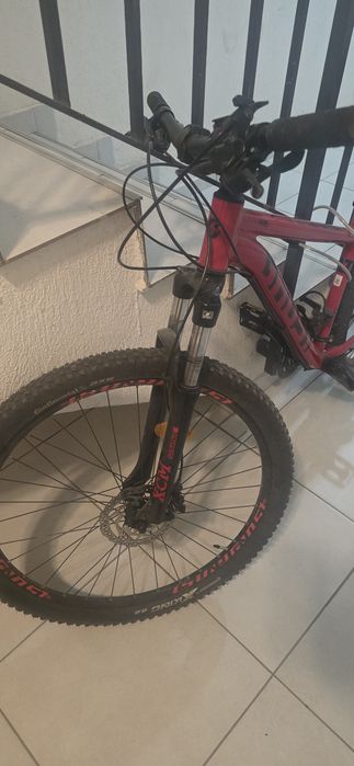 Bicicleta MTB Kellys Spider 50, roti 27,5", rosu, cadru aluminiu