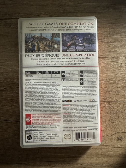 Игра для Nintendo Switch 1-2:Assassin’s Creed: The Rebel Collection