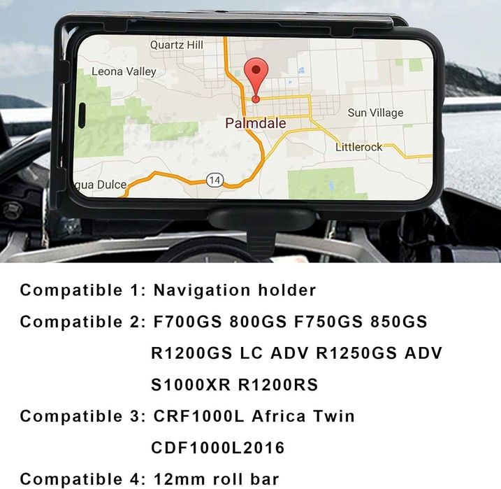 Мото стойка за телефон GS Motor /навигационна база тип BMW Motorrad