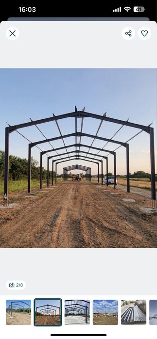 Vand hala metalca de 12 m x60 m x4 m