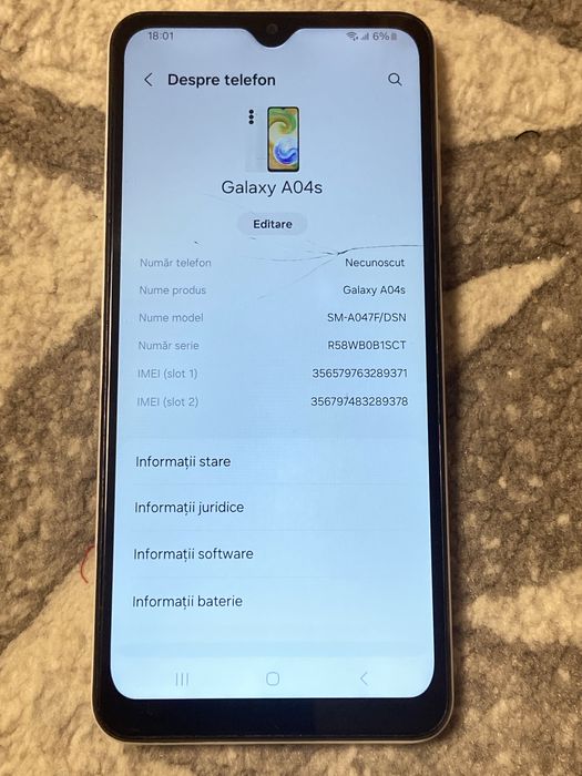 Vand  samsung a 04 s.