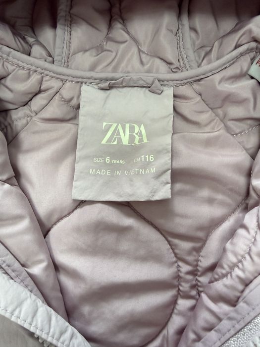Geacă matlasată ZARA Kids - Mărimea 6 ani (116 cm) - Roz pudră
